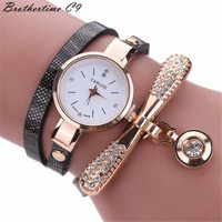 Montre-bracelet tendance avec libellule en diamant, bracelet pour femme, montres pour dames, vente en gros