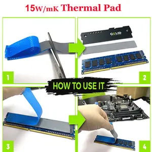 15W/Mk GELID Thermal Pad 90x50mm 0.5/1.0/1.5/2.0/2.5/3.0mm For Graphics Card GPU RTX 3060 3070 3080 3090