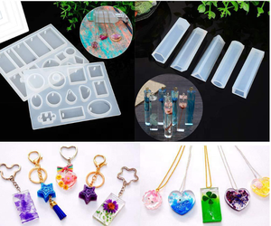 94 moldes de resina de silicone diy, moldes e ferramentas kit para joias, resina, artesanato com 12 glitter, atacado - Product Image 4