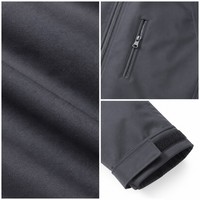 Veste technique en polyester et nylon gris ardoise 300GSM pour femme, multi-poches, coupe-vent, mi-longue, OEM ODM XS-5XL