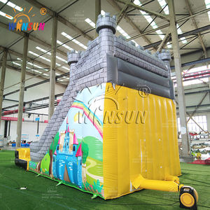 WINSUN Good Quality Adults Kids Blow Up Slide Ancient <b>Castle</b> PVC Inflatable Dry Slide - Product Image 6