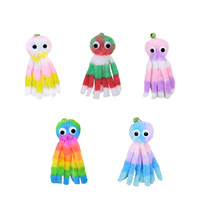 Jouet interactif en peluche pieuvre à ventouse pour chat, avec longue corde, pour chaton à faire jouer seul, vente en gros