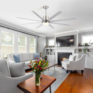 HSG モデル922 72インチ ブラックホワイト モダンファンライト シーリングファンライト - Product Image 6