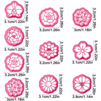 Emporte-pièces en pâte polymère pour la création de boucles d'oreilles, outils de découpe de fleurs esthétiques, ensemble d'outils pour gâteaux