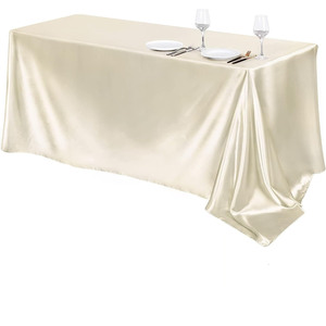 <span class=keywords><strong>Mantel</strong></span> Rectangular de Satén Brillante y Sedoso de 54x108 Pulgadas para Bodas, Fiestas, Banquetes y Eventos, Lavable, Desechable, Resistente al Aceite y al Agua, Estilo Europeo - Product Image 3