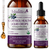Gouttes Liposomales Kava, Mélisse, Safran, Camomille, L-Théanine – Adaptogènes pour le Stress, le Cortisol et la Calme – Végétaliennes – Ashwagandha KSM 66 – Adulte
