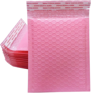 Petites enveloppes doublées de bulles roses enveloppes d'expédition roses rembourrées enveloppe auto-scellante étanche, antichoc et anti-poussière - Product Image 2