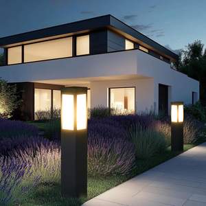 Lámpara de Jardín Moderna para Exteriores, IP65, Solar, de Aleación de Aluminio, Decorativa, para Caminos, Césped, LED, con Doble Temperatura de Color - Product Image 4