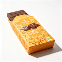 Boîte de présentation de comptoir pour snacks les plus vendus, impression numérique, boîte en papier brillante pour barres chocolatées, boîte en papier personnalisée pour biscuits, fabrication sur mesure