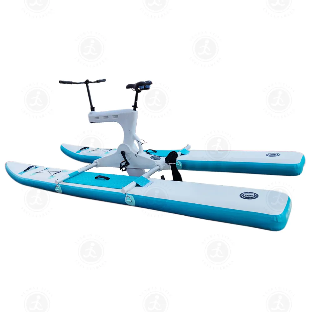 Venta caliente Parque de Atracciones al aire libre Bicicleta de agua Pedal Barco Bicicleta de agua Inflable Bicicleta de agua flotante para la venta