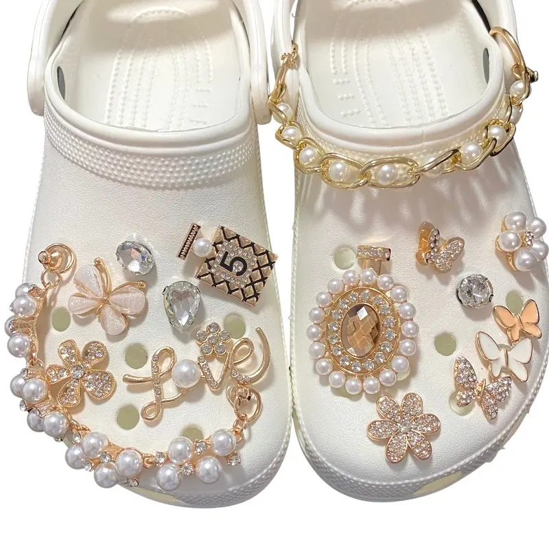 Роскошные украшения для обуви мексиканский Шарм для обуви металлические украшения Детские аксессуары дизайнерские бриллиантовые подвески