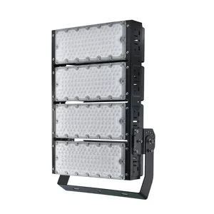 뒤로 4X100w 400W 200 와트 야외 폴리 Ip65 초점 렌즈 조명 방수 110V 220V 스포트라이트 Led 모듈식 스포츠 홍수 빛