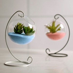 Soporte Metálico Art <span class=keywords><strong>Deco</strong></span> SR a Precio de Fábrica, Soporte de Hierro para Adornos de Bolas de Melamina y Vidrio, Soporte para Plantas Colgantes, Terrario, Decoración de Pared para el Hogar - Product Image 3