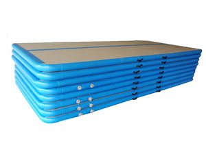 Tapis de gymnastique gonflable <span class=keywords><strong>Airtrack</strong></span> 4x4 en PVC imperméable de haute qualité, logo personnalisé, épaisseur 15 mm, longueur 10 m, pour yoga et taekwondo - Product Image 5