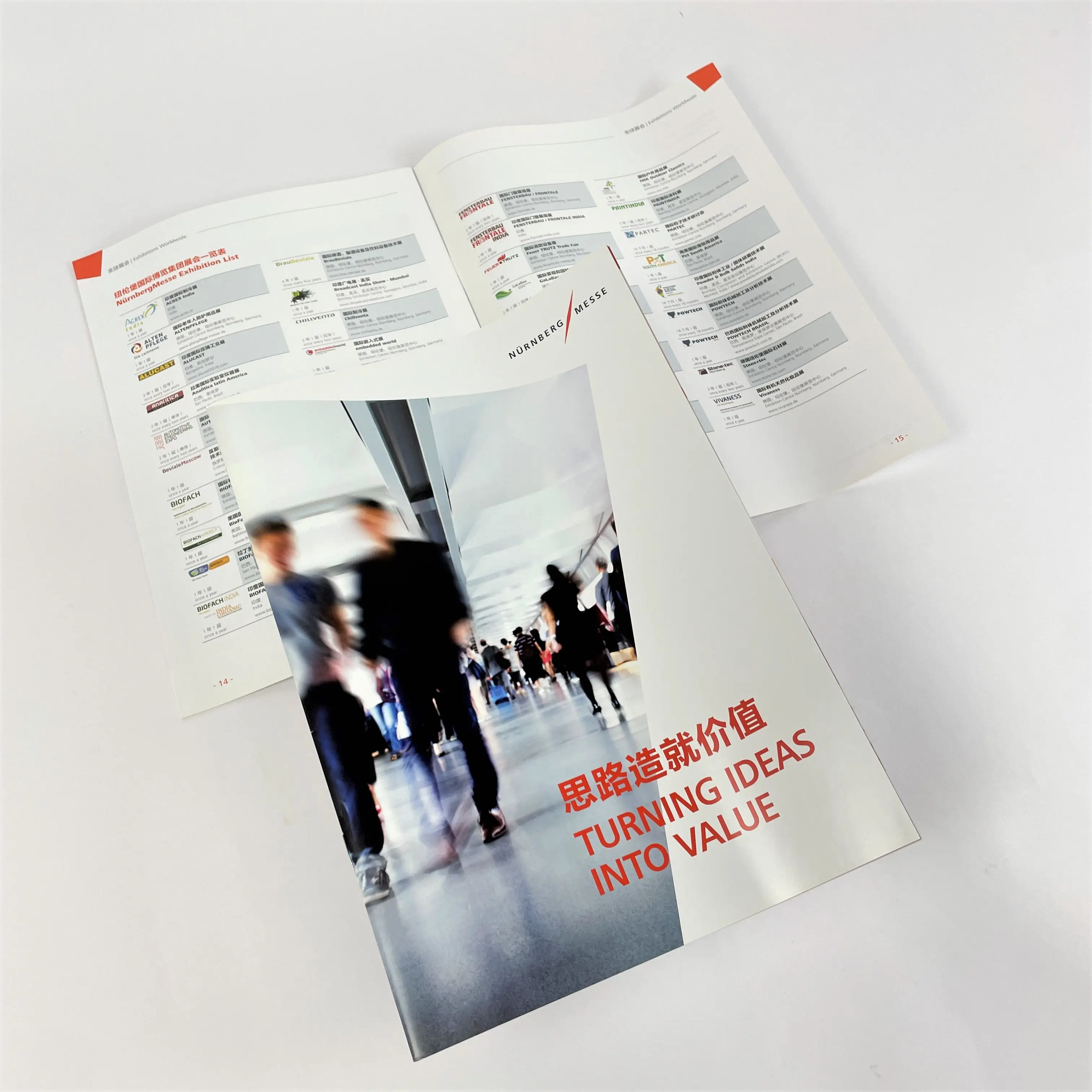 16 pagine brochure con pinzatura a sella vincolante brochure progetto offset stampa a shanghai