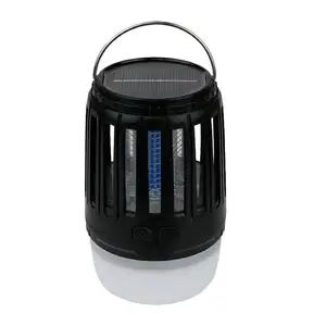 屋外感電蚊吸収ランプハンドヘルド多機能キャンプ蚊LED照明ソーラー蚊ライト