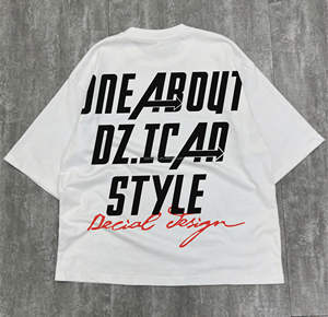 Streetwear Designer T-shirts à épaules tombantes Coton Sérigraphie T-shirt Boxy lourd T-shirts graphiques surdimensionnés personnalisés Hommes - Product Image 5