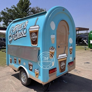 Piccoli carrelli di caffè personalizzati per la vendita di chioschi per rimorchi da cucina per cibo per strada camion mobili per cibo - Product Image 2