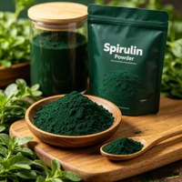 Poudre de Spiruline Biologique Pure à 100% de Qualité Supérieure, Prix en Gros, Riche en Protéines, Qualité Cosmétique, Spiruline Bleue, Extrait Herbal, Complément Alimentaire