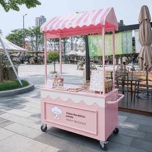 Chariot de vente multifonctionnel pour marché nocturne, stand de fleurs de <span class=keywords><strong>catalpa</strong></span>, chariot commercial pour centre commercial, camion de restauration extérieur, usage commercial, Chine - Product Image 2