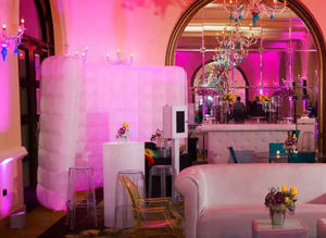 ไฟ LED สองประตูแบบสั่งทำบนพื้นผิวสีดำด้านนอกสีเงินสำหรับบูธภาพถ่าย360 - Product Image 2