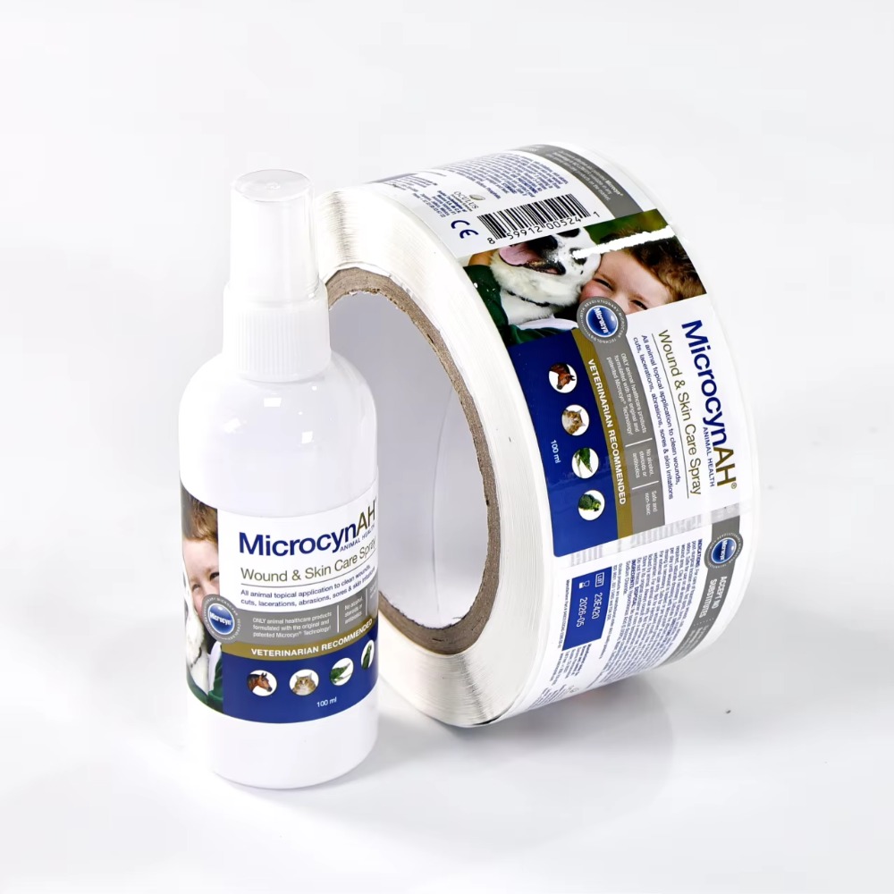 High quality packaging label printing services for customized label types, containers, and bottles