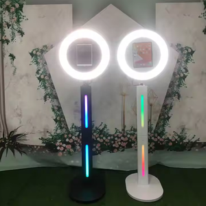 Oferta Especial: Cabina de Fotos Digital con Soporte de Piso KINGSUN LED03IPB, Anillo de Luz Giratorio, Control Remoto para iPad, Máquina para Selfies en Fiestas - Product Image 4