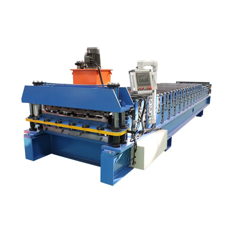 TR4 TR5 aluzinc roof panel roll forming machine for Peru Market Metal Roofing Sheets Roll Forming Machine