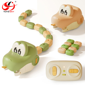CQZNRC RC <span class=keywords><strong>Serpent</strong></span> Glouton Interactif Électrique pour Enfants, Jouet de Jeu Télécommandé avec Effets Sonores pour Enfants - Product Image 1