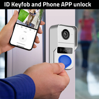 Sonnette Vidéo Intelligente Tuya WiFi 1080P Interphone Vidéo Caméra IP Audio Bidirectionnel Compatible Alexa Echo Show Google Home