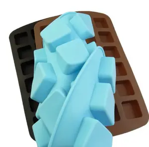 Food Grade Silicone Ice Cube Trays 24 Cavity Square Chocolate Dessert Cake Mold Baking Tools B7-99