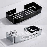 Étagère murale de rangement pour douche en acier inoxydable moderne et durable pour l'angle de la salle de bain à la maison ou à l'hôtel