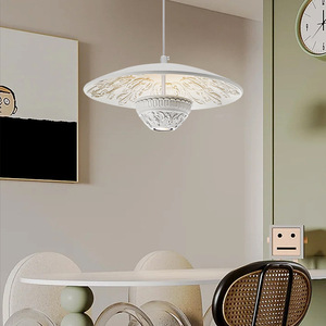 French Minimalist Designer Cream-Style LED Pendant <b>Light</b> Original Personalized Art <b>Dining</b> Room Bedroom Nordic Bar <b>Light</b> - Product Image 4