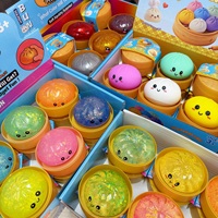 Jouet Squishy Dumpling Scintillant du Fabricant, Jouet Anti-Stress TPR, Jouet Squishy Dumpling Mystère à Presser