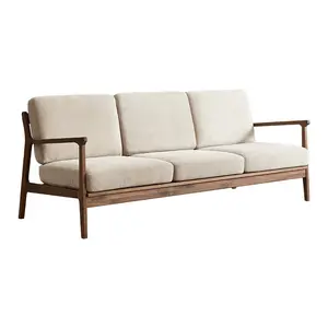 Северная Америка коричневый орех японский стиль Мебель Для Гостиной Современный твердый орех деревянный диван