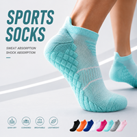Chaussettes de sport personnalisées, chaussettes de sport à fond en tissu éponge, chaussettes de sport respirantes, absorbant la transpiration, anti-odeurs, chaussettes de course, chaussettes de badminton, unisexe