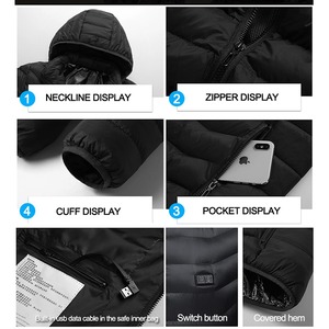 PAIDES TECHNOLOGY Giacca Invernale USB con Cappuccio Isolante Leggero, per Escursionismo e Sport all'Aperto - Product Image 6