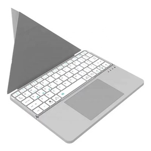 Clavier pliable universel pour tablette avec étui, clavier sans fil fin avec pavé tactile, support pliable multi-angles pour iPad Pro Air 7 - Product Image 1
