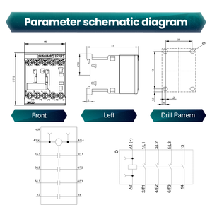 Contactores de CA Siemens Sirius 3RT 4kW 400V 9A <span class=keywords><strong>3</strong></span> Polos, Originales, Nuevos, 3RT2016-1BB41 - Product Image 5