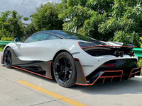 Kit de Carrocería de Fibra de Carbono Real Estilo M, Parachoques Delantero, Difusor Trasero, Faldones Laterales, Capó, Guardabarros, Alerón Trasero para McLaren 720S Upgrade