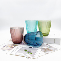 Verres à vin Kaly's modernes de style européen vintage, à nervures verticales, épais, gaufrés, de luxe, durables, flûtes à vin rouge, gobelets pour fêtes