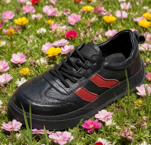 Chaussures de marche décontractées simples en cuir de vachette de première couche - Product Image 5