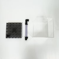 Quadratische Transparente Acryl UGF Filter Aquarium Box für Garnelen- und Fischtanks, Zuchtlandschaftsbox für Wasserpflanzen, Heimdekoration
