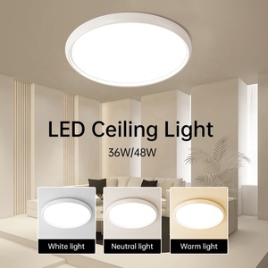 Lámpara de Techo LED con Altavoz, 36W/48W, RGB, Regulable, Control por Aplicación, 6500K CCT, LED para Sala de Estar, Acrílico, PVC - Product Image 2