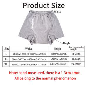 Mutande Riutilizzabili in Cotone per Incontinenza Anziani, Morbide, Traspiranti, ad Alta Assorbenza, <span class=keywords><strong>Pannolini</strong></span> in Tessuto Elastico - Product Image 2
