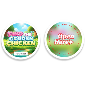 Customized Eco-friendly Durable Cardboard Pull Tabs and Break Open Lottery Tickets One Window Game Card - Product Image 2