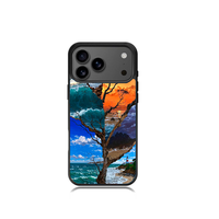 Coque de protection pour iPhone 18, 18 Pro, 18 Pro Max, 17, 17 Pro, en TPU+PC, avec impression par sublimation 2D, motif cœur mignon personnalisé