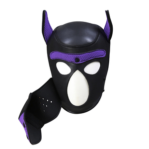 Masque de chien très tendance, jouets sexuels BDSM, masque en <span class=keywords><strong>latex</strong></span> BDSM - Product Image 3