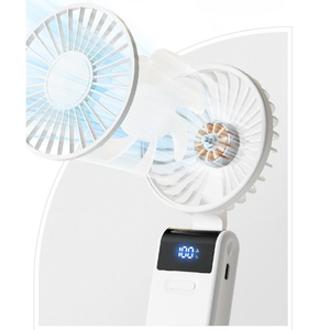 Portable Handheld <b>Battery</b>-Powered Fan USB-Enabled Household Use Rechargeable Foldable Cooling Air Fan Adjustable - Product Image 2