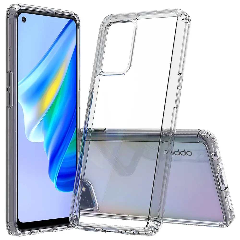 YUEWEI New case for OPPO Reno6 7 8 high transparent pc drop-proof transparent protective case tpu double layer cover YW-144